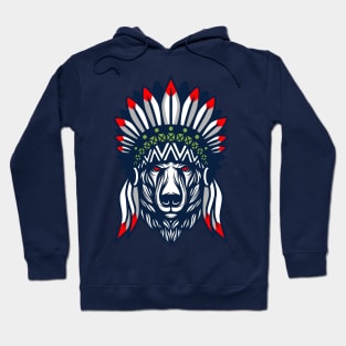 Wolf native american Hoodie